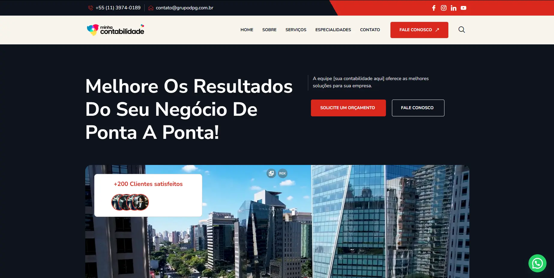 Modelo 601 Site One Page Novo 2 - Vitrines Grupo DPG