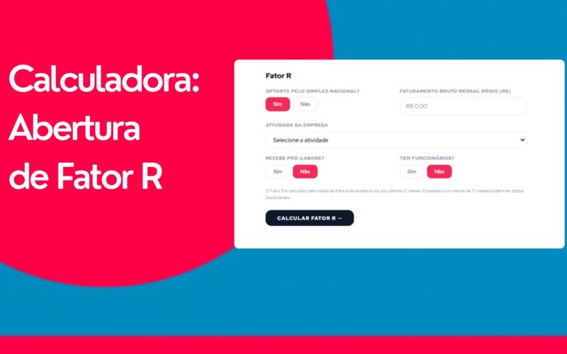 Modelo 002 – Calculadora Fator R